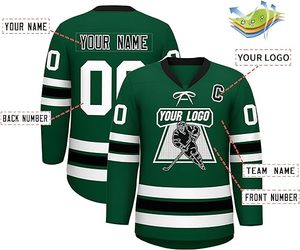 เสื้อฮอกกี้ทีมชายแบบสั่งทำพิเศษ ออกแบบเองได้ ชุดทีมเด็กสำหรับฝึกซ้อม เสื้อฮอกกี้เย็บติดชื่อ - Product Image 3