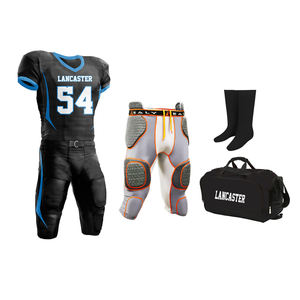 Maillots de football américain à manches courtes imprimés personnalisés et kit d'uniformes d'entraînement pour hommes adultes - Product Image 5