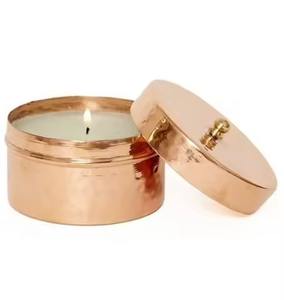 Tarro de vela de cobre para decoración de spa de restaurante de hotel en casa - Product Image 1