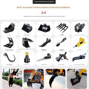 Bouwmachines Bijlagen Mini Graafmachine Onderdelen Duim/Emmer/Aarde Vijzel/Snelle Kink In De Kabel - Product Image 5