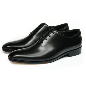 Zapatos Oxford de cuero para hombre, de cuero genuino, estilo británico formal para negocios, de cuero de grano completo, zapatos de boda para novio - Product Image 5