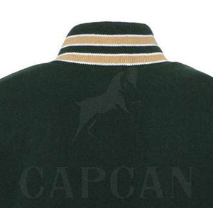 Veste de baseball d'hiver pour homme de haute qualité avec broderie personnalisée, patchs en chenille, manches en cuir écologique, logo personnalisé - Product Image 5