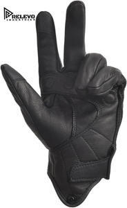 Guantes de Motociclismo de Cuero Antideslizantes Personalizados, Compatibles con Pantalla Táctil, Guantes de Verano para Motociclismo - Product Image 3