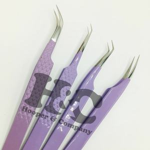 Pince à épiler de qualité supérieure pince à épiler personnalisée extension de cils en acier inoxydable Logo privé vison emballage durable pince à cils - Product Image 4