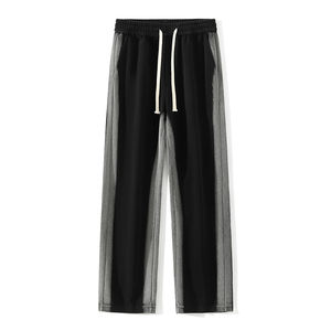 กางเกงวอร์มผ้าฟลีซสไตล์วินเทจสำหรับผู้ชาย พิมพ์โลโก้ได้ตามต้องการ เหมาะสำหรับออกกำลังกาย ฟิตเนส และเล่นกีฬา - Product Image 1