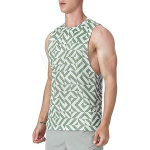 เสื้อกล้ามผู้ชายแห้งเร็วสำหรับว่ายน้ำเล่นยิมชายหาดเสื้อยืดออกกำลังกายแขนกุดขนาดเบา - Product Image 2