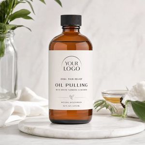 Enjuague Bucal de Cúrcuma y Aceite de Miswak de Marca Privada OEM ODM, Cuidado Bucal Natural para un <span class=keywords><strong>Aliento</strong></span> Fresco - Product Image 1