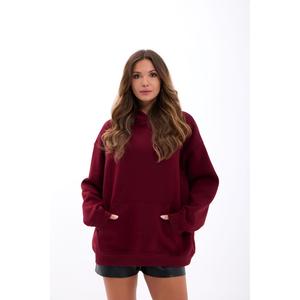 Sweat surdimensionné 7214 - Bordo - Tissu tricoté élégant - Product Image 3