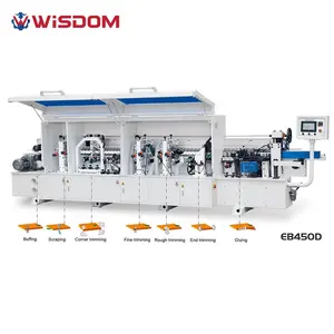 Wisdom EB450 Automatic Edge Banding Machine Mdf Wood Edge Bander Machinery for Furniture Processing Wood Based Panels Machinery