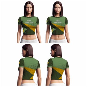 T-shirts courts pour femmes de haute qualité, légers, fabriqués au Pakistan - Product Image 6