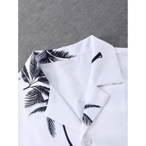 Última camiseta de moda de verano para hombre y conjuntos cortos Casual Color sólido Imprimir Ropa elegante - Product Image 4