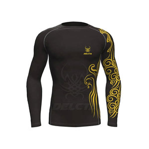 Nueva llegada Hombres Rash Guard Precio barato Diseño personalizado Rash Guard para hombres Ropa de entrenamiento Venta en línea Rash Guard - Product Image 1