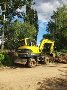 Excavadora de ruedas Hyundai R60W de Corea del Sur, miniexcavadora de ruedas original Hyundai 6ton, excavadora de ruedas usada barata - Product Image 2