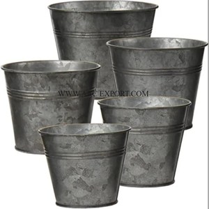 Juego de 2 plantas galvanizadas resistentes a la oxidación, venta al por mayor, ecológicas, para el hogar, jardinería, plantas decorativas de lujo, bañera para la venta - Product Image 3