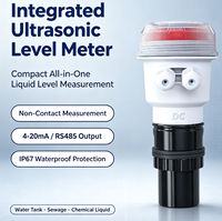 Transmetteur de niveau de liquide ultrasonique intégré, surveillance 4-20mA RS485 pour réservoir d'eau et traitement des eaux usées