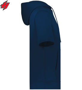 Camiseta con capucha para hombre, chaqueta de media manga personalizada en blanco, 2023 de algodón, Sudadera con capucha de manga corta de verano, 100% - Product Image 3