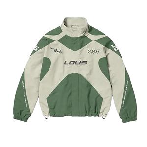 Vente de gros Survêtement en nylon respirant de haute qualité avec logo personnalisé pour hommes Ensemble de jogging coupe-vent cargo à fermeture éclair Unisexe Plus - Product Image 3