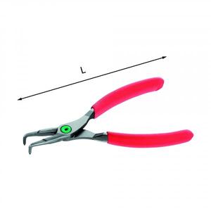 คีมปากแหลม USAG 90 แบบโค้ง สำหรับใช้กับวงแหวนล็อคภายใน - Product Image 1