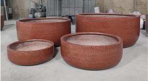 [Leo Nguyen Le] - Maceta de Terrazo para Exteriores - Juego de Macetas de Terrazo y Granito - Macetas de Mármol para Jardín Exterior y Hogar - Product Image 5