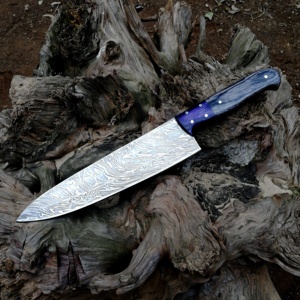 ชุดมีดทำครัวเหล็กดามัสกัสแบบทันสมัยใบมีดเหล็กคาร์บอนคมมากเข้าเครื่องล้างจาน2025ปลอดภัย - Product Image 1