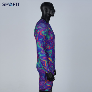 Maillot de compression à manches longues personnalisé par sublimation pour MMA, BJJ, grappling, avec ensemble de rashguards de Jiu Jitsu - Product Image 2