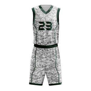 Uniforme de basket-ball bleu personnalisé avec sublimation BSCI maillot d'été réversible et short de basket-ball respirant dernière conception - Product Image 6