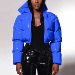 À la mode femmes vêtements haute qualité femmes respirant bouffantes vestes fermeture éclair conception femmes vestes brillant confortable - Product Image 4