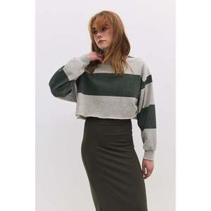 Sudadera Corta a Rayas - Product Image 1