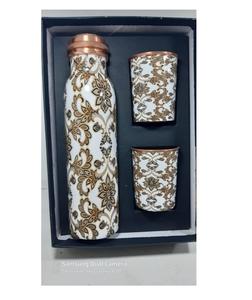 <b>Long</b>-lasting and sturdy handcrafted copper <b>bottle</b> with smooth finished for natural <b>water</b> purification and toxin-free hydration - Product Image 1