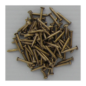 ตะปูหัวตอกแบบหัวกลม 1.5x12 มม. เหล็กชุบสีบรอนซ์ บรรจุภัณฑ์แบบแพ็ค 100 - Product Image 1
