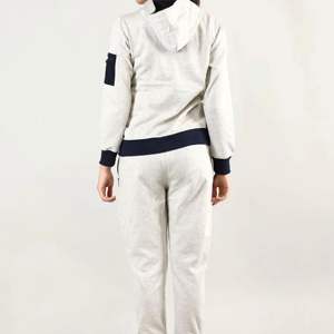 Chándal de moda con cremallera para mujer Conjunto de ropa deportiva de dos piezas ligero y de secado rápido con cremallera completa - Product Image 5