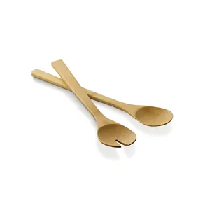 Set di Ciotole per Insalata Personalizzate Lene Bamboo, Utensili Premium per Insalata - Product Image 1