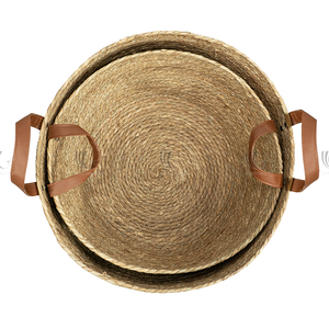 Cesta tejida para plantas, maceta de mimbre natural hecha a mano con asas, proveedor mayorista de cubiertas para macetas. - Product Image 4