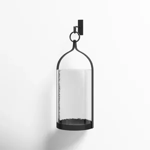 Squires Atrium Linterna de vidrio de metal hecha a mano con tres portavelas para decoración del hogar Bodas de Navidad empaquetadas en caja - Product Image 2