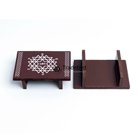 Mueble Mandir de Madera Duradero Tradebyd, Diseño Cuadrado Moderno y Elegante, Decoración para el Hogar, Uso Espiritual, Regalo de Regreso a Clases o Aniversario