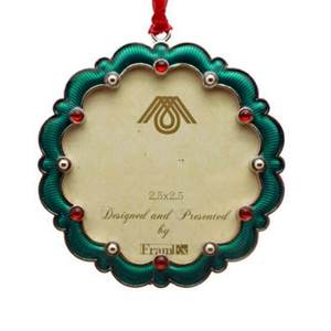 EL MEJOR VENDEDOR DE METAL ADORNO DE NAVIDAD COPO DE NIEVE MINI MARCO ADORNO DE ÁRBOL - Product Image 1