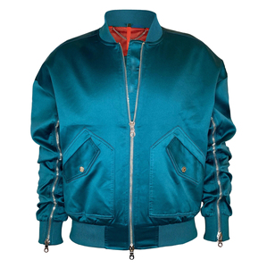 Chaquetas Bomber Casuales de Invierno para Jóvenes al por Mayor, Chaqueta Bomber de Lona con Logotipo Personalizado de Nueva Llegada para Hombre - Product Image 5