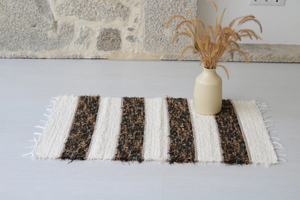 <b>Small</b> Cream Rug Modern Handwoven Rug Bathroom Kitchen Bedroom & Shower <b>Mat</b> Washable Indian Manufacture Wholesale Price - Product Image 5