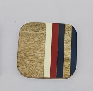 Sous-verres en bois de noyer épais faits à la main, écologiques, résistants à la chaleur, base antidérapante durable pour tasses à café chauds et verres à bière - Product Image 2