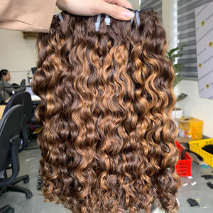 Extension de cheveux crépus eurasiens bouclés Remy 100% cheveux bruts vietnamiens longueur de trame unique 8 à 32 pouces - Product Image 1