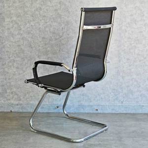 Adjustable Mesh Chair with High Back & Painted <b>Iron</b> Legs-Stackable Foam & Fabric Adjustable Height Headrest MF011 - Product Image 6
