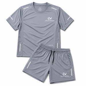 Conjunto Deportivo de Secado Rápido para Hombre, Camiseta Deportiva Transpirable de Manga Corta y Pantalones Cortos, Conjunto de Entrenamiento de Verano - Product Image 6