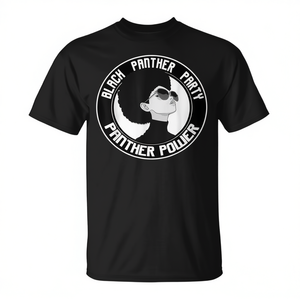 T-shirt Power Panther Party 1966 Afro Melanin, vêtements pour cheveux naturels, pour usage promotionnel - Product Image 2