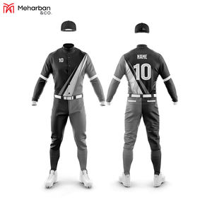2023 Último diseño Jersey de béisbol Parche bordado patrón forrado uniforme de béisbol uniforme de ajuste regular - Product Image 4
