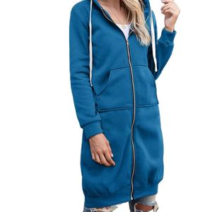 Automne femmes Streetwear lavage à l'acide polaire à capuche Cardigan pull lâche tricots veste - Product Image 2