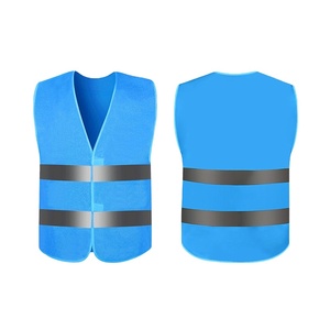 OEM 100% Polyester Gilet haute visibilité Logo personnalisable Vêtements de travail de sécurité réfléchissants avec poches multifonctionnelles pour la sécurité routière - Product Image 4