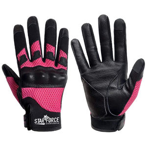 Hombres cuero resistente al desgaste Motocross deportes al aire libre moto guantes fibra de carbono aleación de titanio motocicleta montar guantes de carreras - Product Image 4