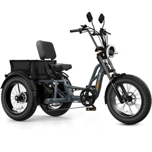 Tricycle électrique pour adultes 1200W pliable à 3 roues, vélo électrique 22MPH 100Miles, pneus larges de 16 pouces, tricycle de banlieue - Product Image 1
