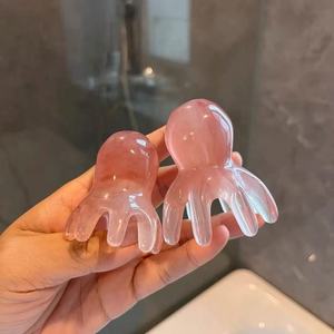 Peine de Masaje de Resina con Forma de Pulpo, Herramienta de Masaje para el Cuero Cabelludo, Portátil, con 8 Puntas, para Aliviar la Fatiga - Product Image 3