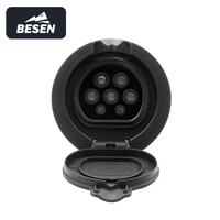 BESEN - Enchufe de Pared para Carga de Vehículos Eléctricos, 3 Fases, Tipo 2 IEC62196-2, Fácil Instalación, Conector de Cargador para Vehículos Eléctricos